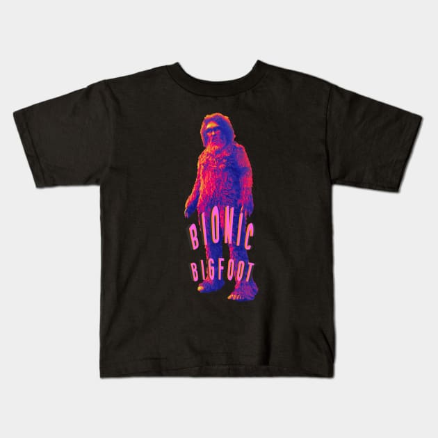 Bionic Bigfoot Kids T-Shirt by Jldigitalcreations